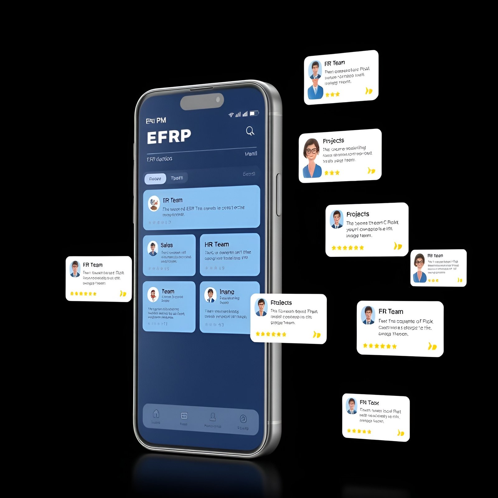 Customer testimonial showcasing ERP system benefits